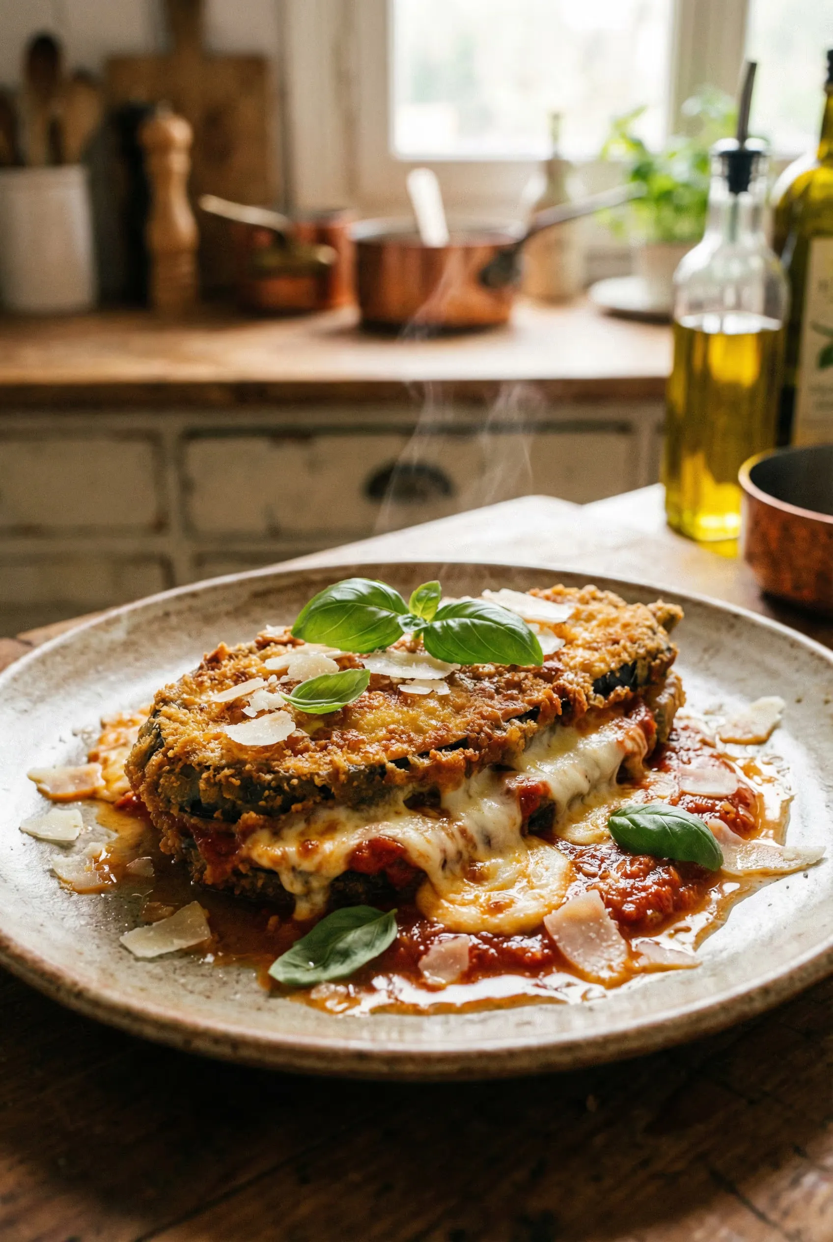 Crispy Eggplant Parmesan