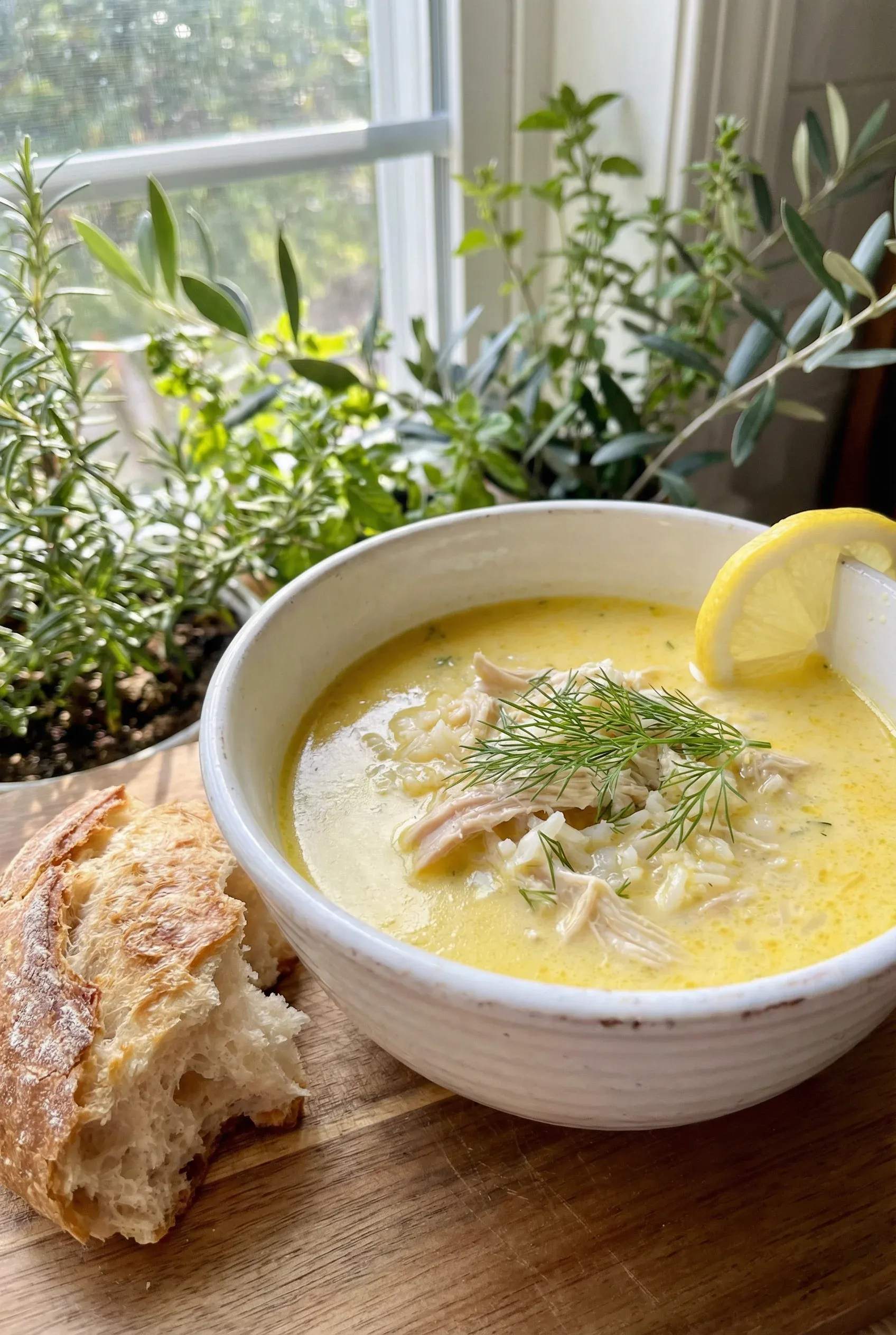 Greek Avgolemono Soup