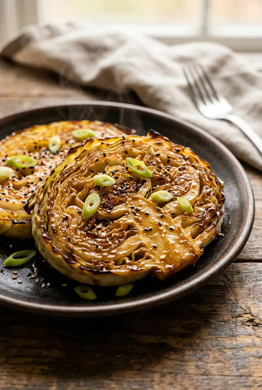 Miso Butter Cabbage Steaks