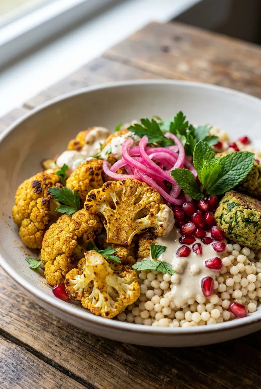 Roasted Cauliflower Shawarma Bowl